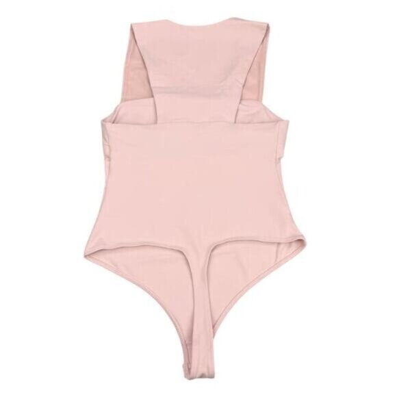 Free People She's So Sleek Bodysuit In Silver Pink Women Size Small - Picture 5 of 5